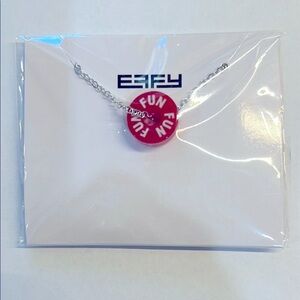 NWOT EFFY Red FUN Pendant Necklace